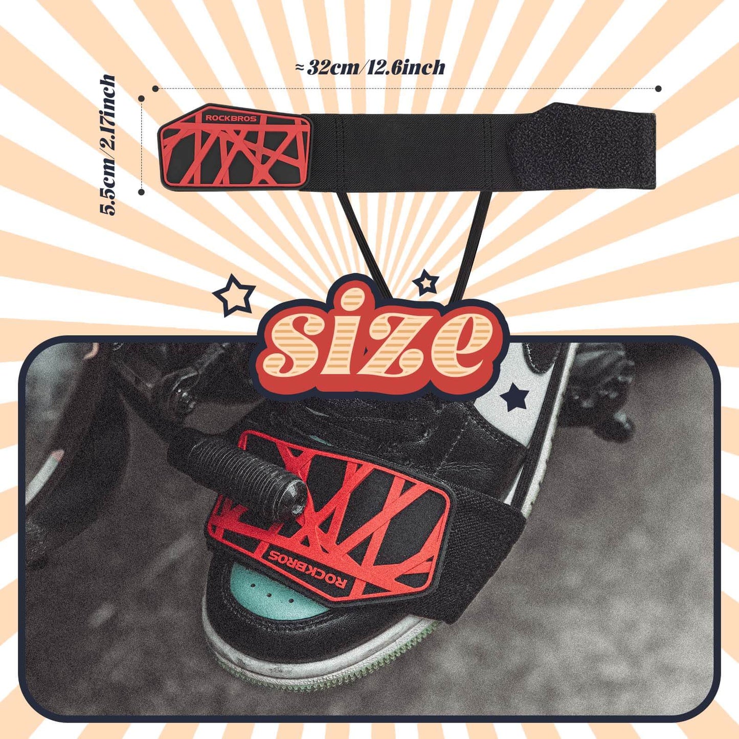 Motorfiets schakelpad, antislip schakelbeschermer, verstelbare schoenbeschermer, motoraccessoire ROCKBROS
