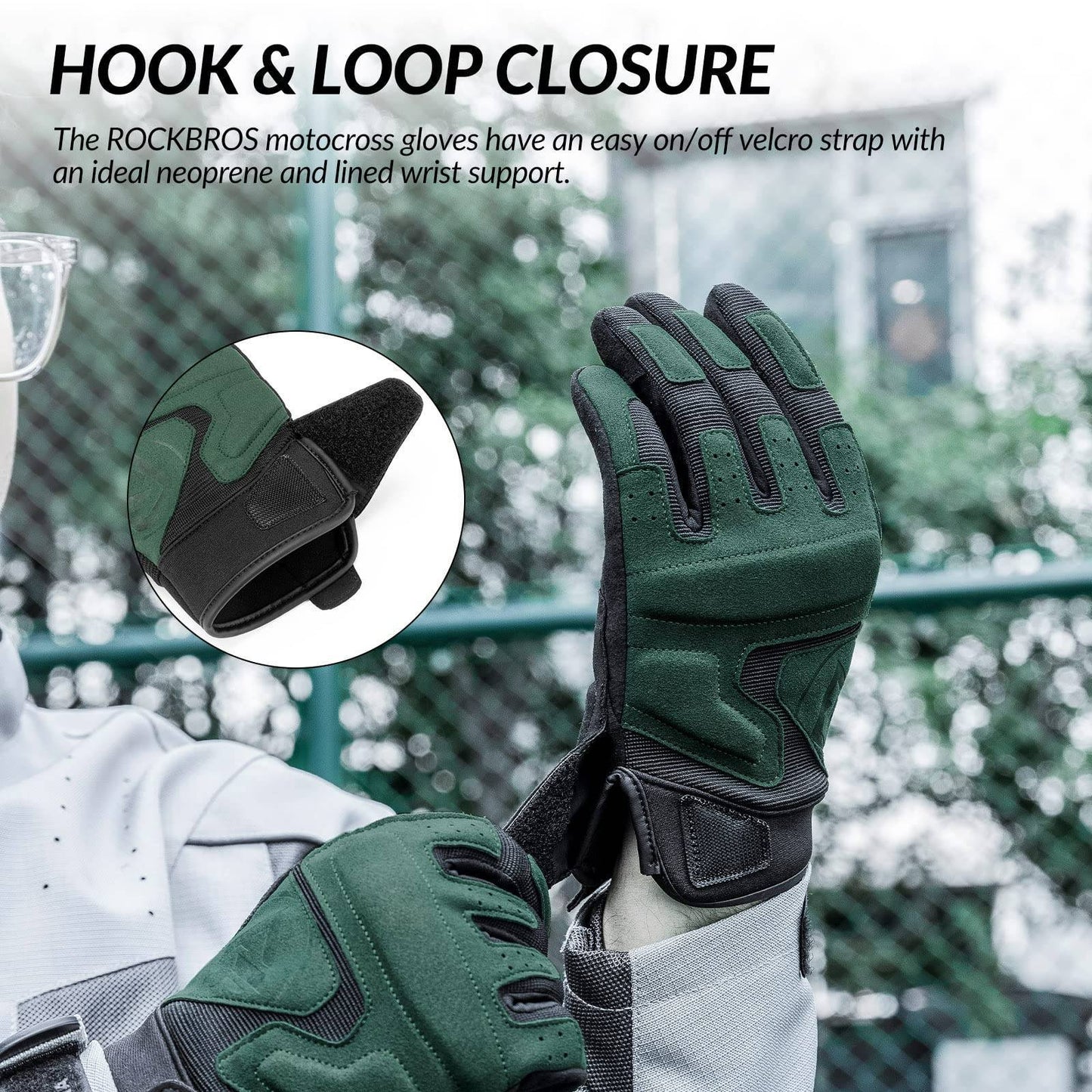Motorhandschoenen, winddichte touchscreen handschoenen voor heren, ROCKBROS