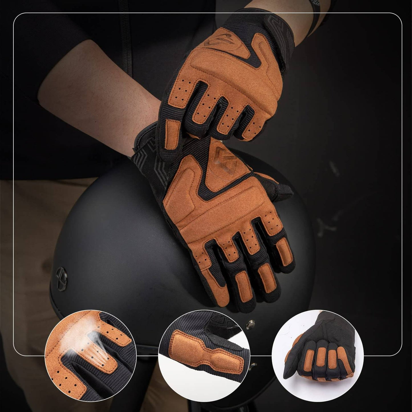 Motorhandschoenen, winddichte touchscreen handschoenen voor heren, ROCKBROS