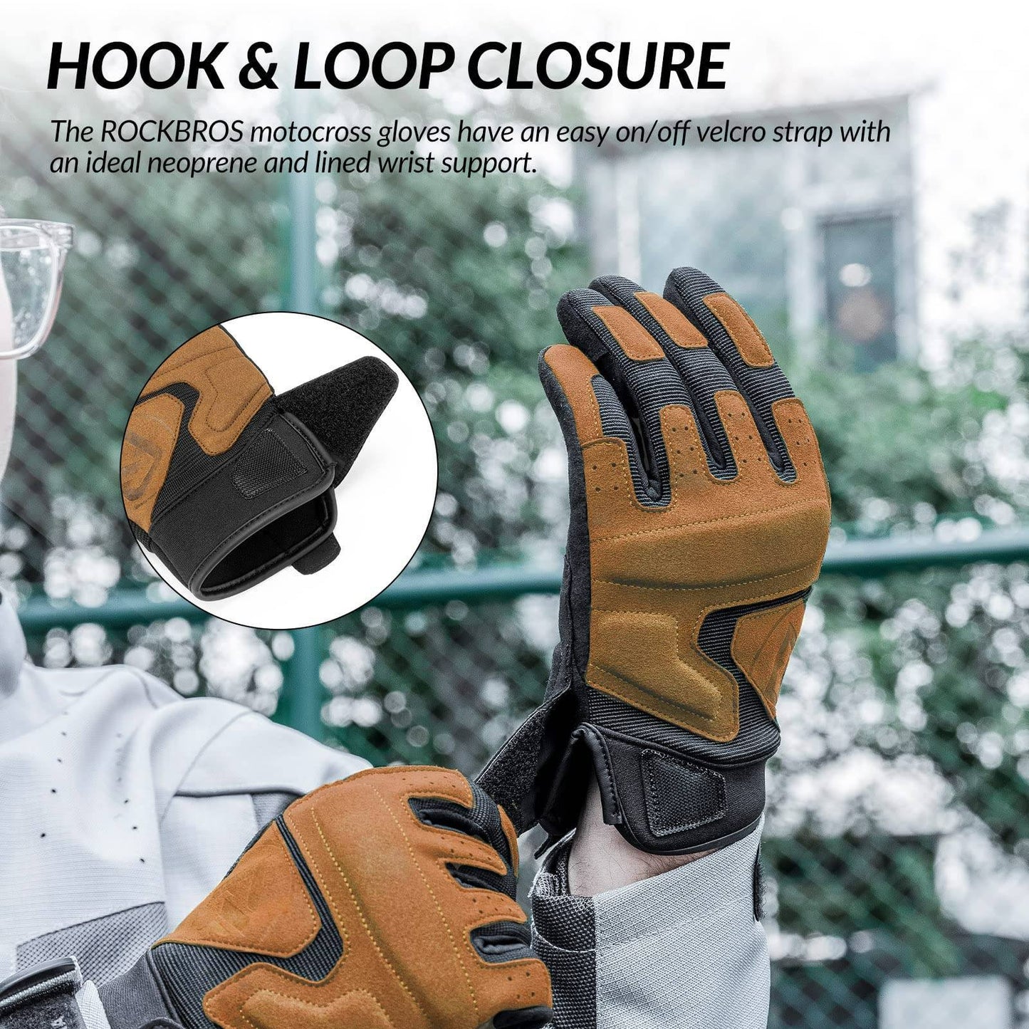 Motorhandschoenen, winddichte touchscreen handschoenen voor heren, ROCKBROS