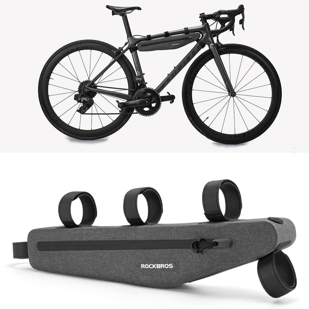 Multifunctionele fietstas, 100% waterdicht, 1,5 liter, ROCKBROS