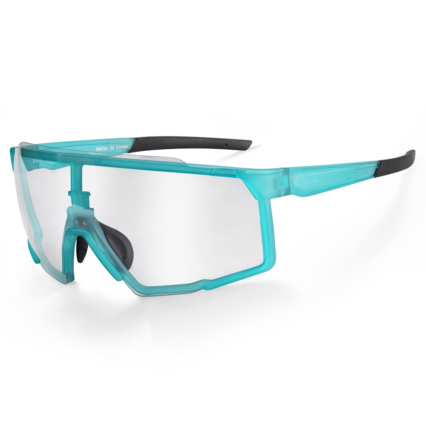 Fotochromatische HD-fietsbril voor buitenactiviteiten, blauw, ROCKBROS