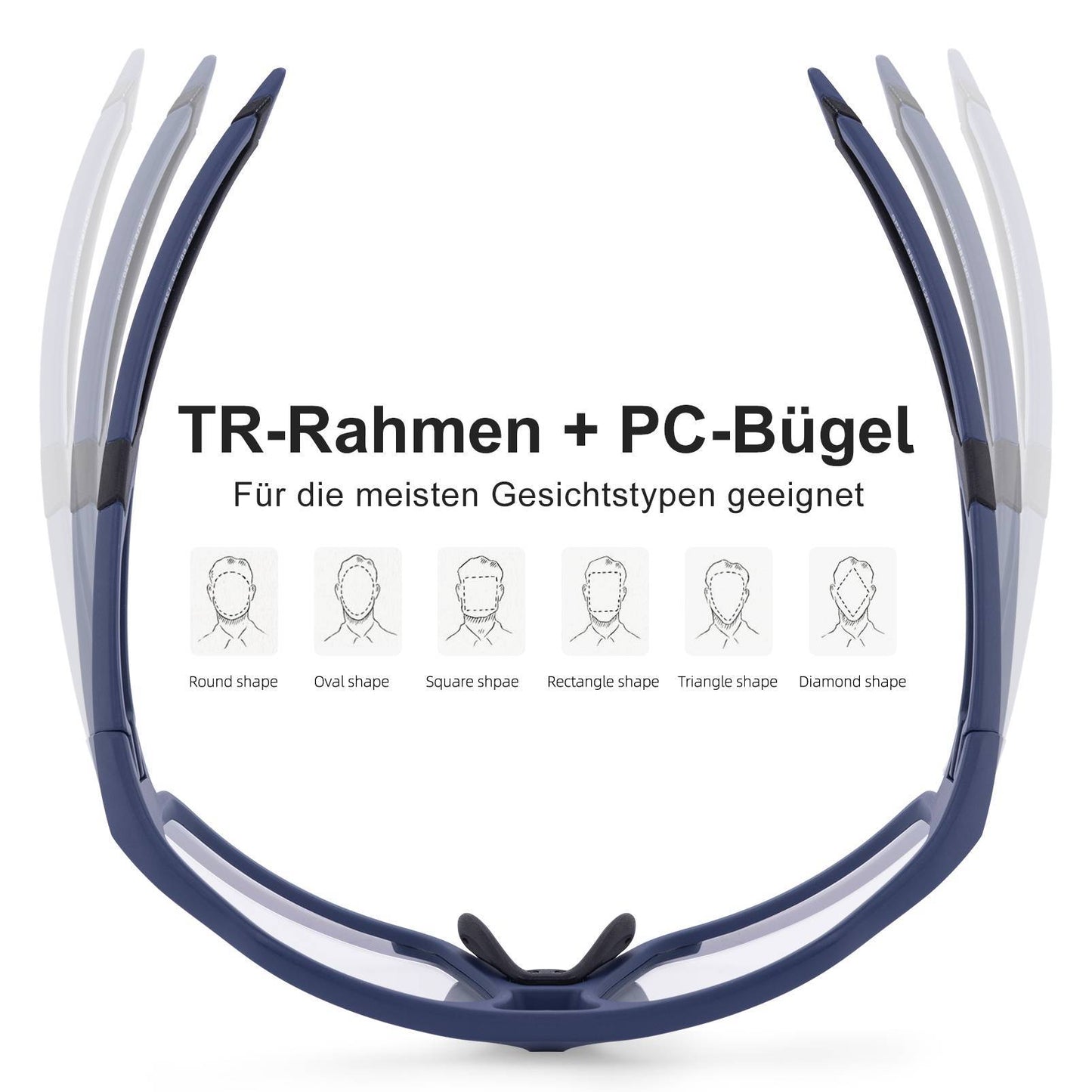 Fotochromatische zonnebrillen voor buitenactiviteiten, unisex, ROCKBROS