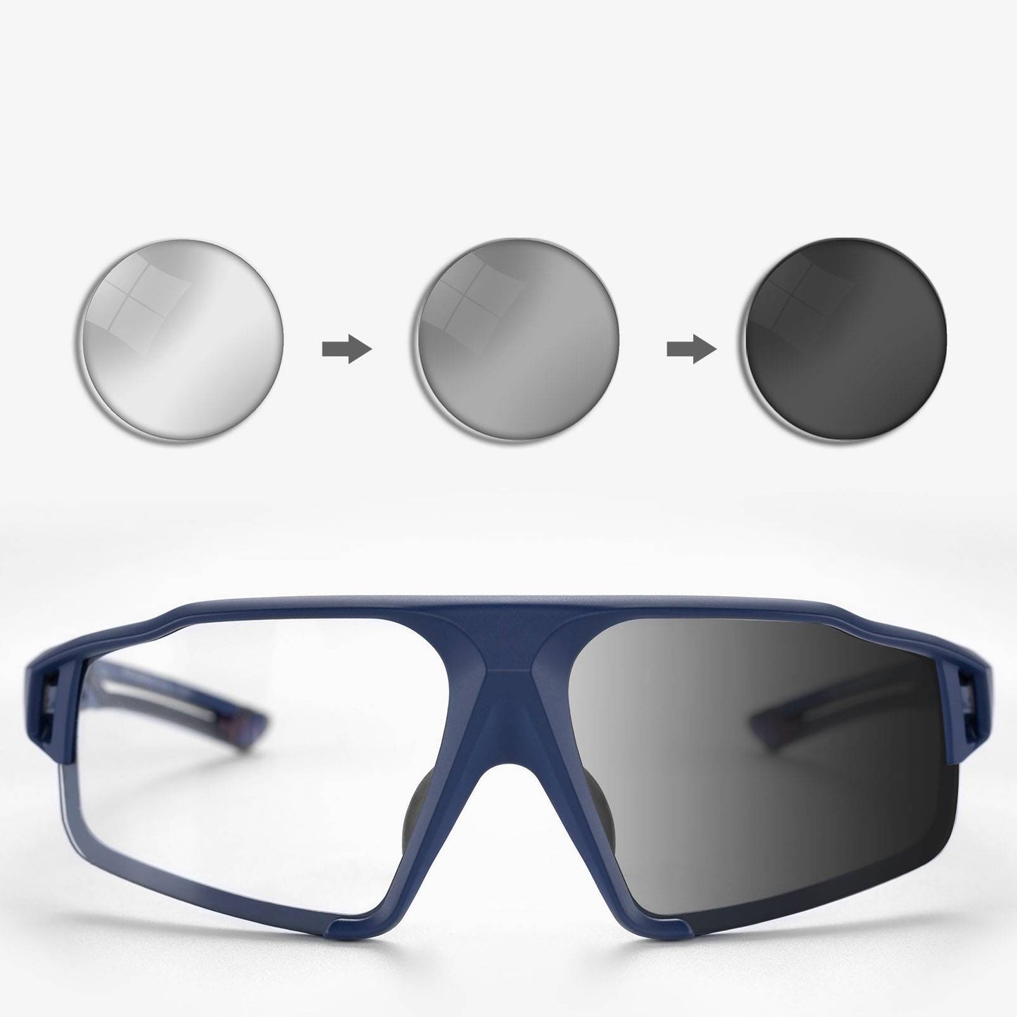 Fotochromatische zonnebrillen voor buitenactiviteiten, unisex, ROCKBROS
