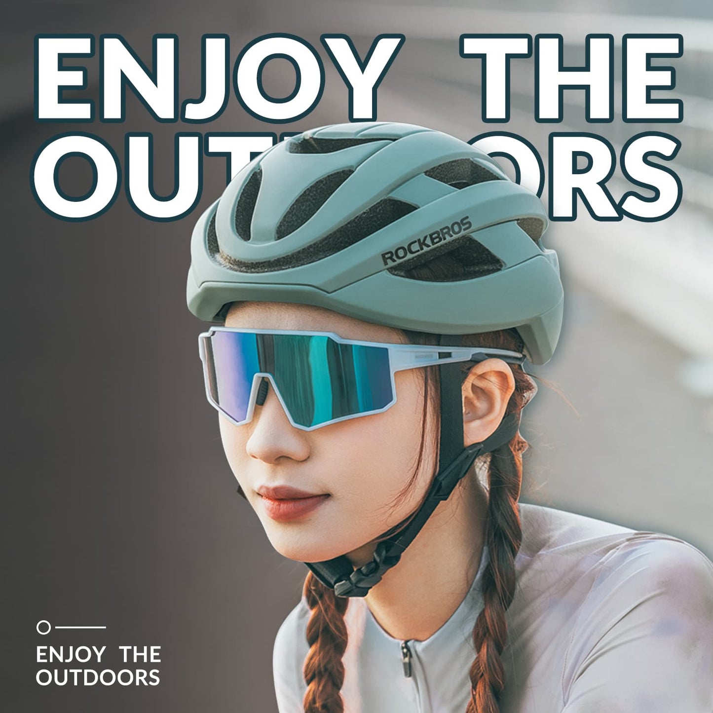 Gepolariseerde fietszonnebrillen, sportzonnebrillen voor buitensporten, ROCKBROS