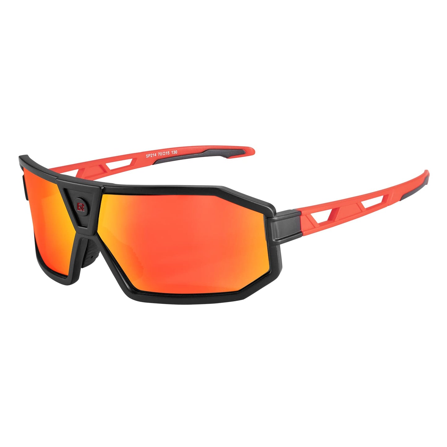 Gepolariseerde zonnebril, fietsbril, unisex, zwart-rood, ROCKBROS