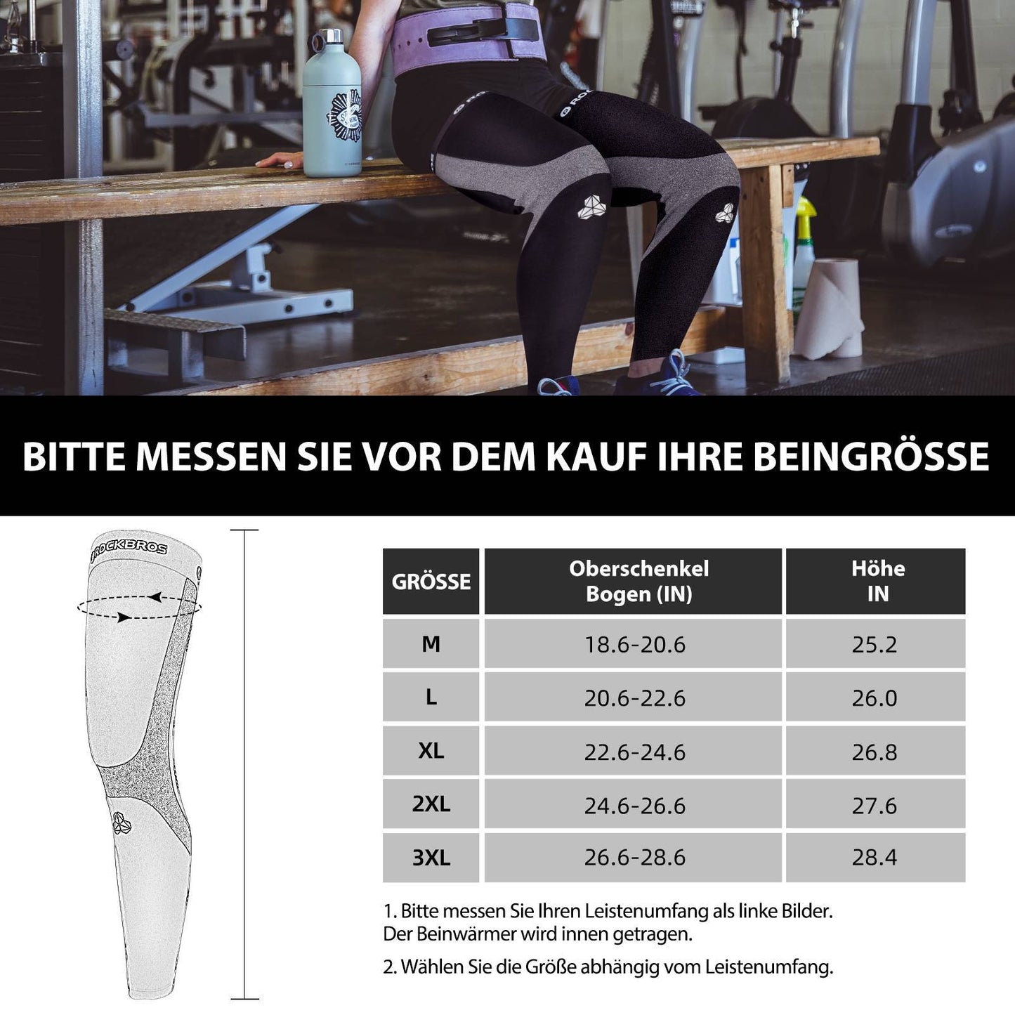 Fietsbeenwarmers, winterbeenwarmers voor dames en heren, ROCKBROS