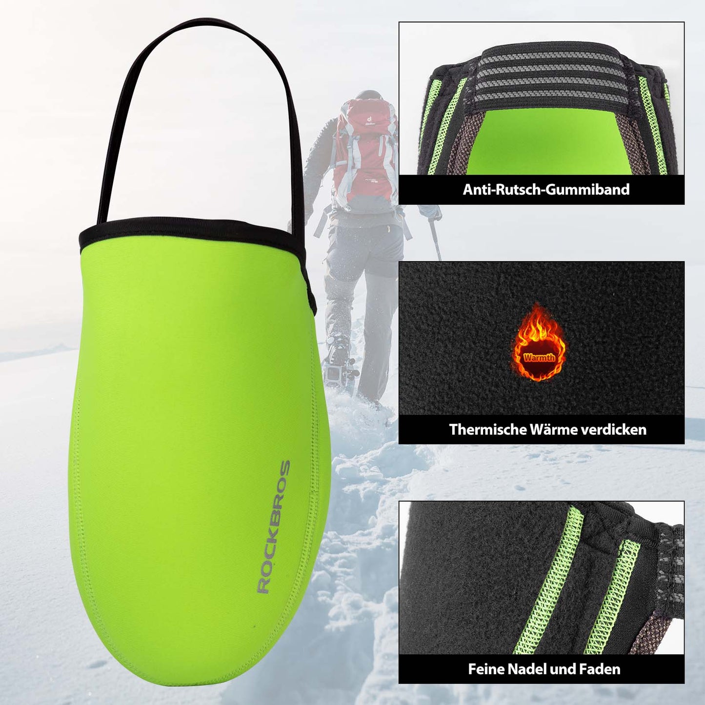 Fietsoverschoenen, waterafstotende Kevlar fietsschoenovertrek ROCKBROS