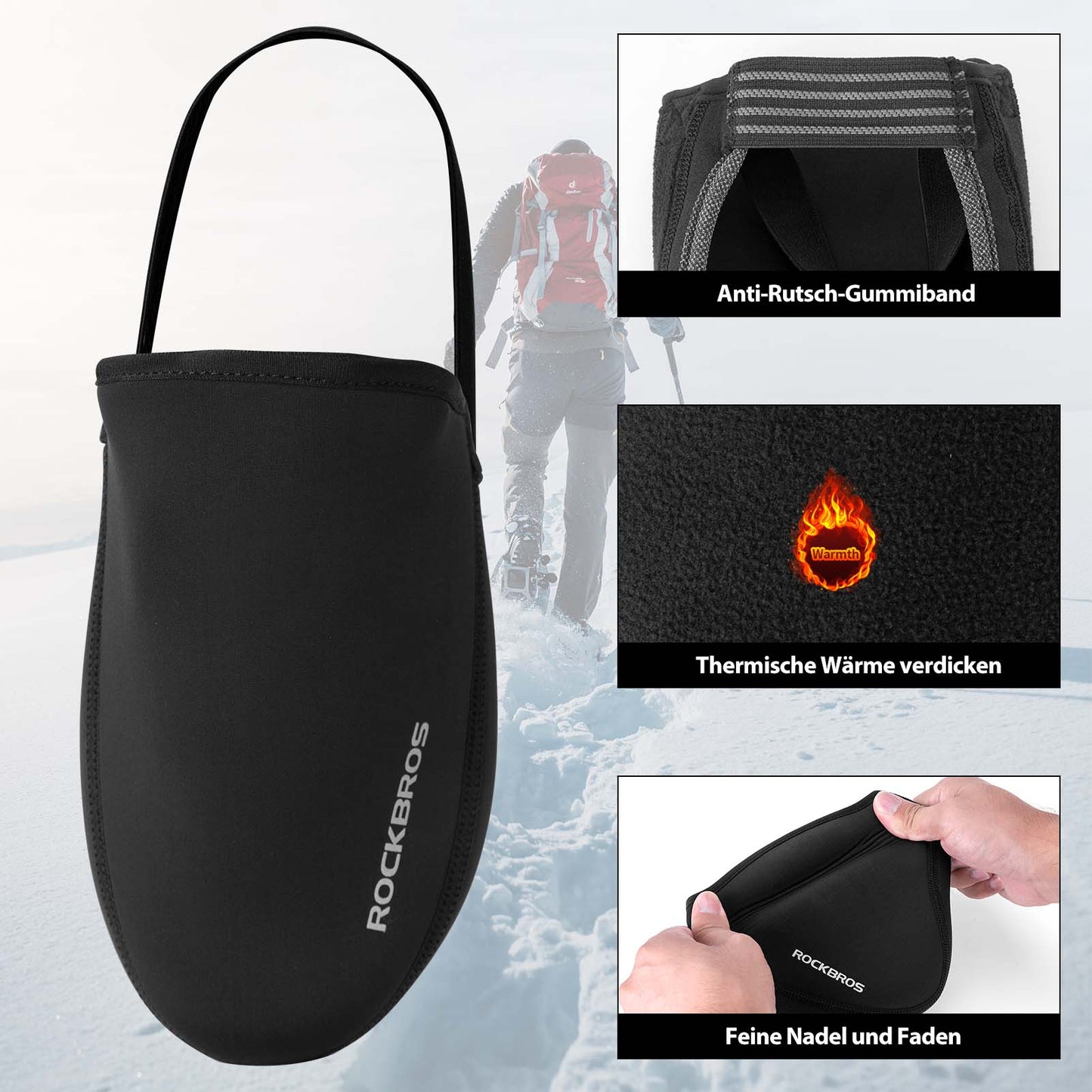 Fietsoverschoenen, waterafstotende Kevlar fietsschoenovertrek ROCKBROS