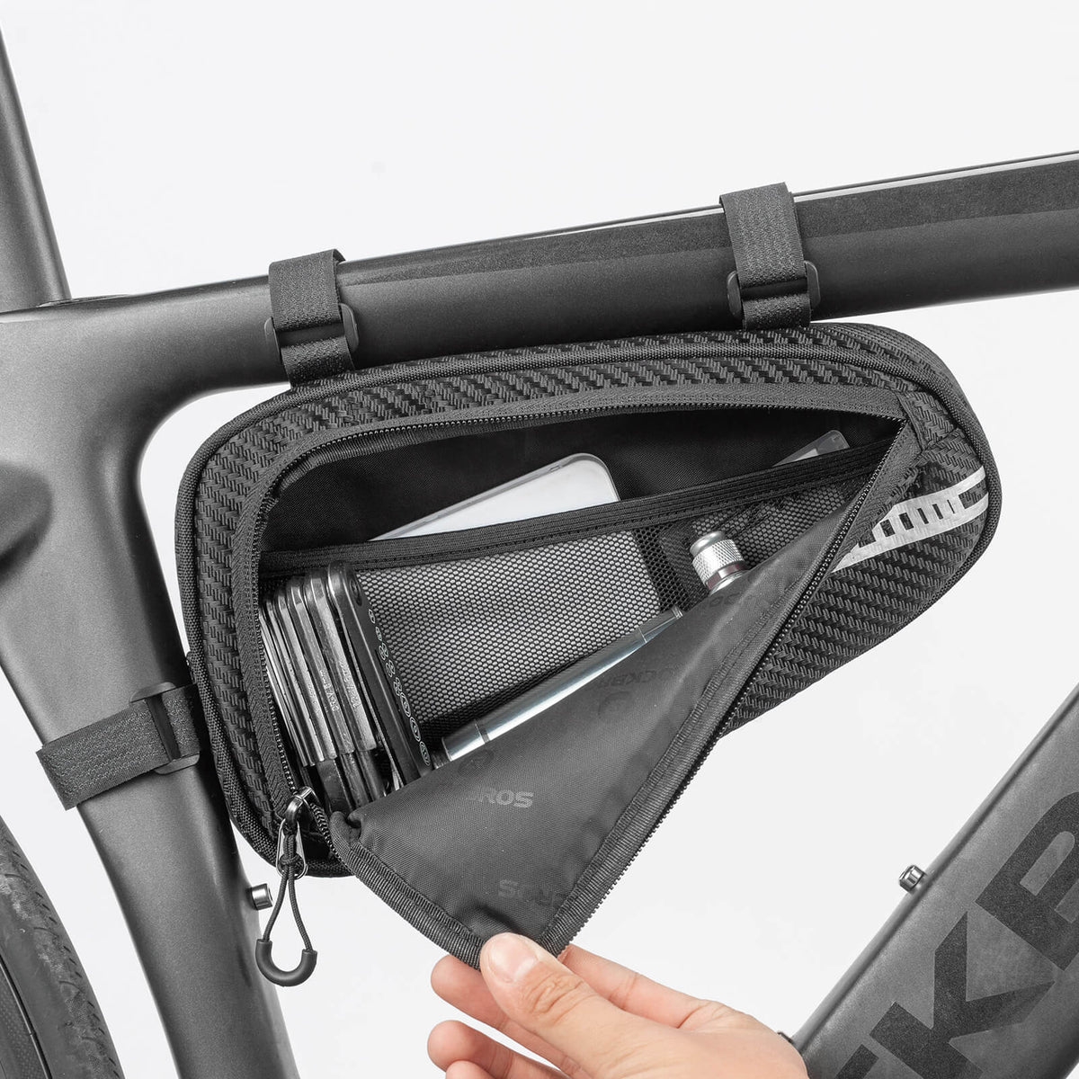 ROCKBROS Frametas waterdicht Driehoekstas voor MTB & Racefietsen 1,2L