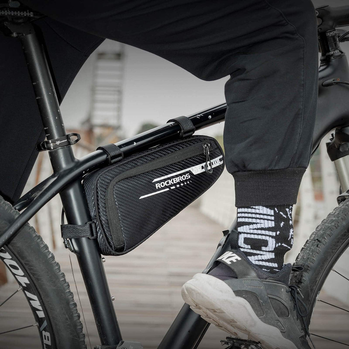 ROCKBROS Frametas waterdicht Driehoekstas voor MTB & Racefietsen 1,2L