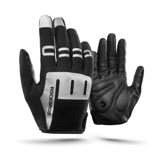 Rijhandschoenen met volledige vingers, SBR herensporthandschoenen, maat M-XXL, ROCKBROS