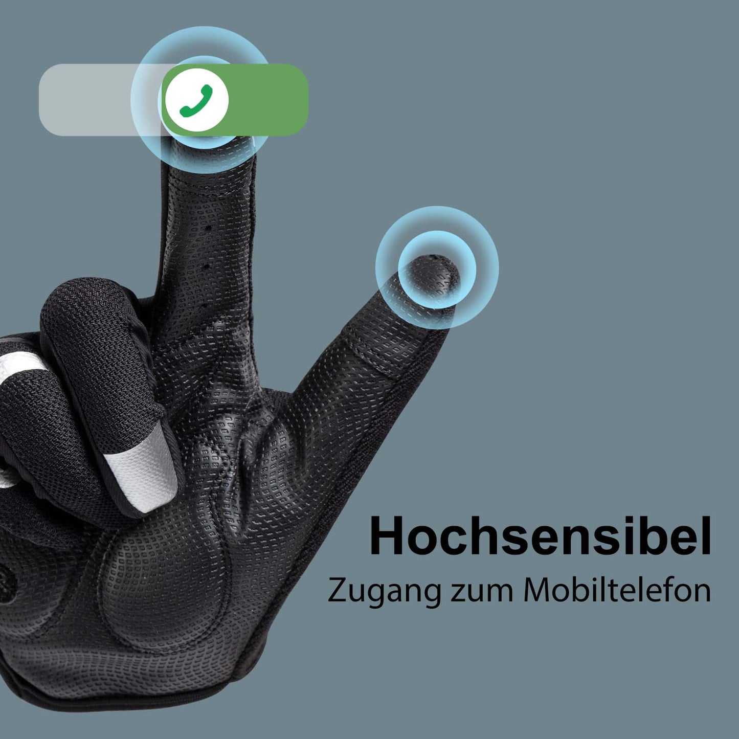 Rijhandschoenen met volledige vingers, SBR herensporthandschoenen, maat M-XXL, ROCKBROS