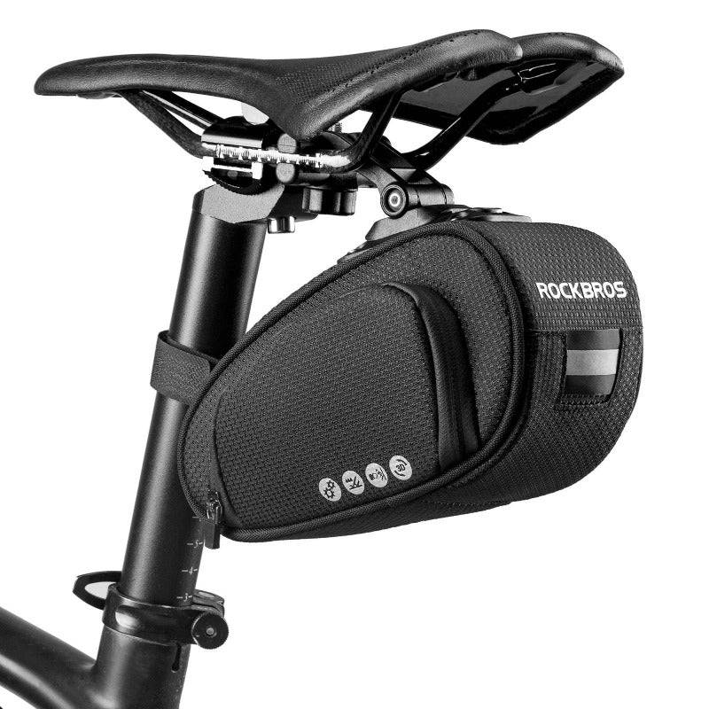 Zadeltas met snelsluiting, 1 liter, voor mountainbike, racefiets, vouwfiets, ROCKBROS