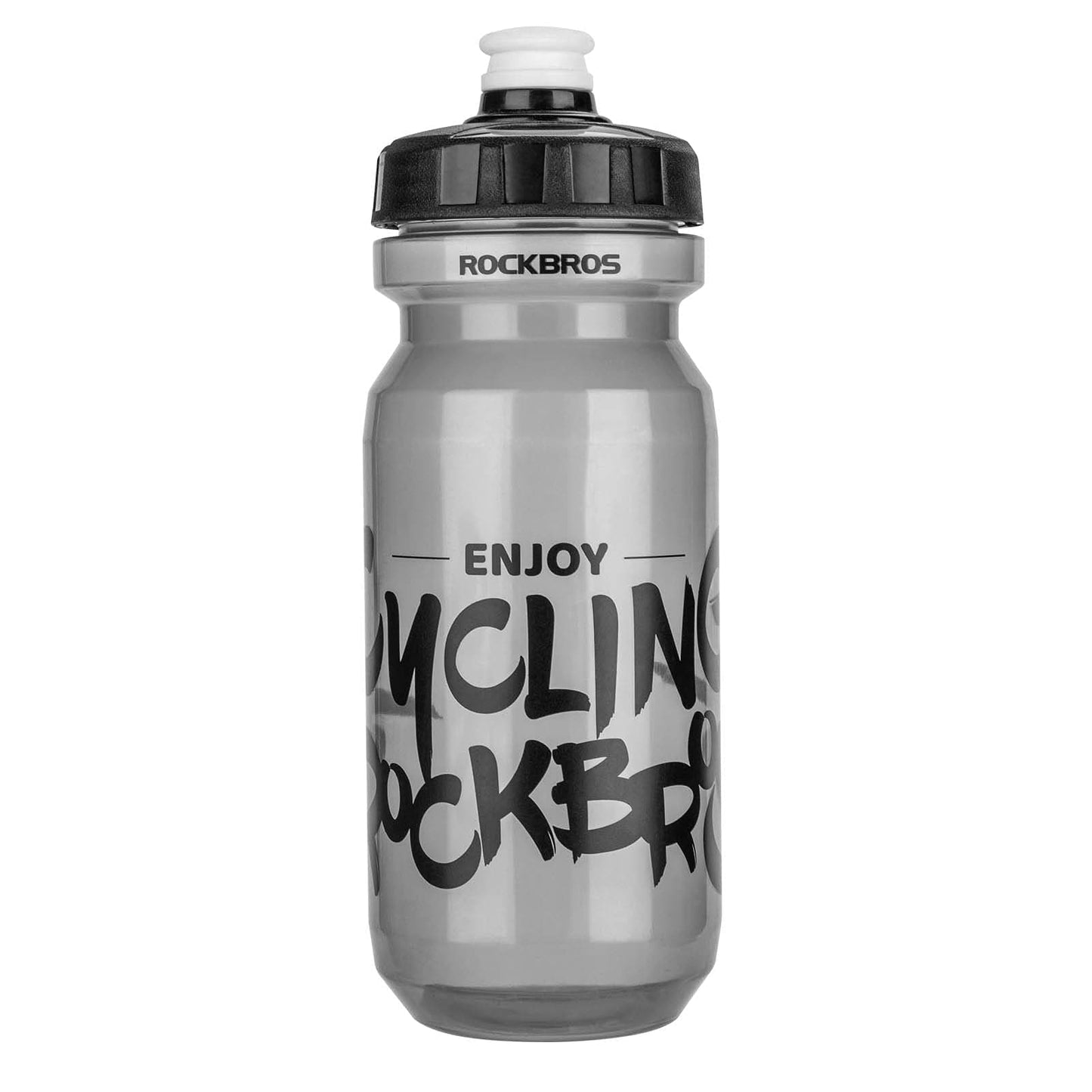 ROCKBROS sportwaterfles van 600 ml, gemaakt van PP5, inclusief stofkap.