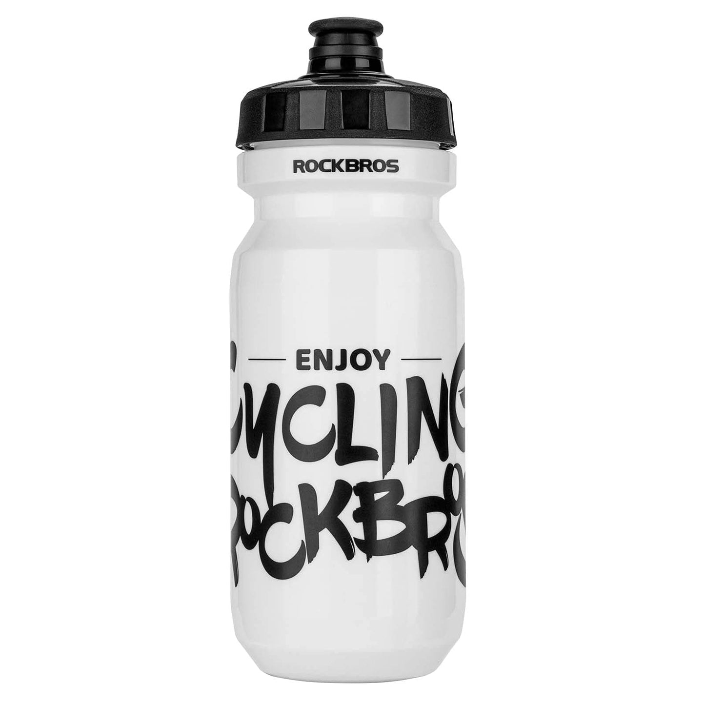 ROCKBROS sportwaterfles van 600 ml, gemaakt van PP5, inclusief stofkap.