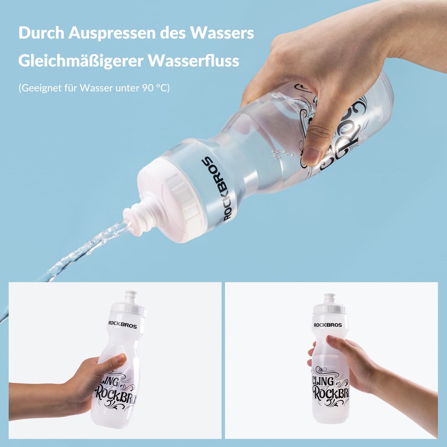 Sportwaterfles 750 ml Fietswaterfles BPA-vrij ROCKBROS