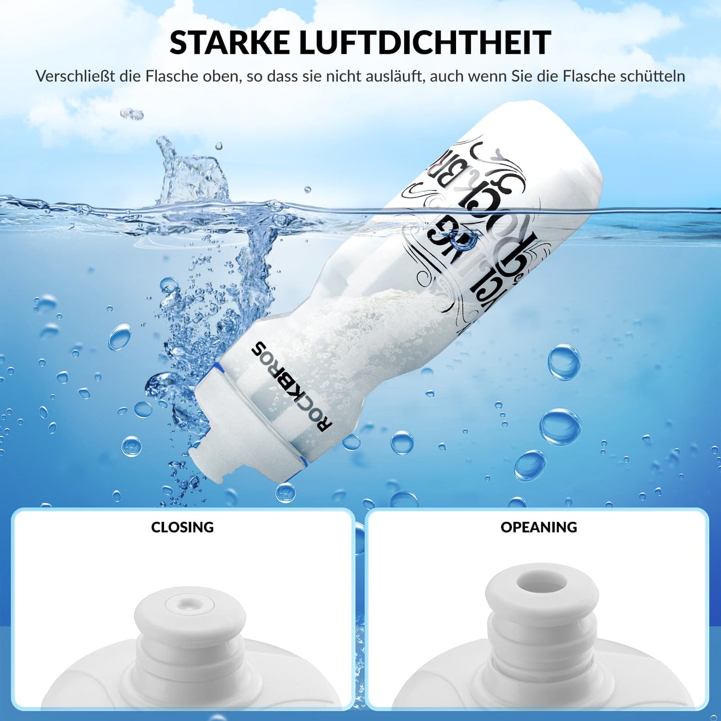 Sportwaterfles 750 ml Fietswaterfles BPA-vrij ROCKBROS