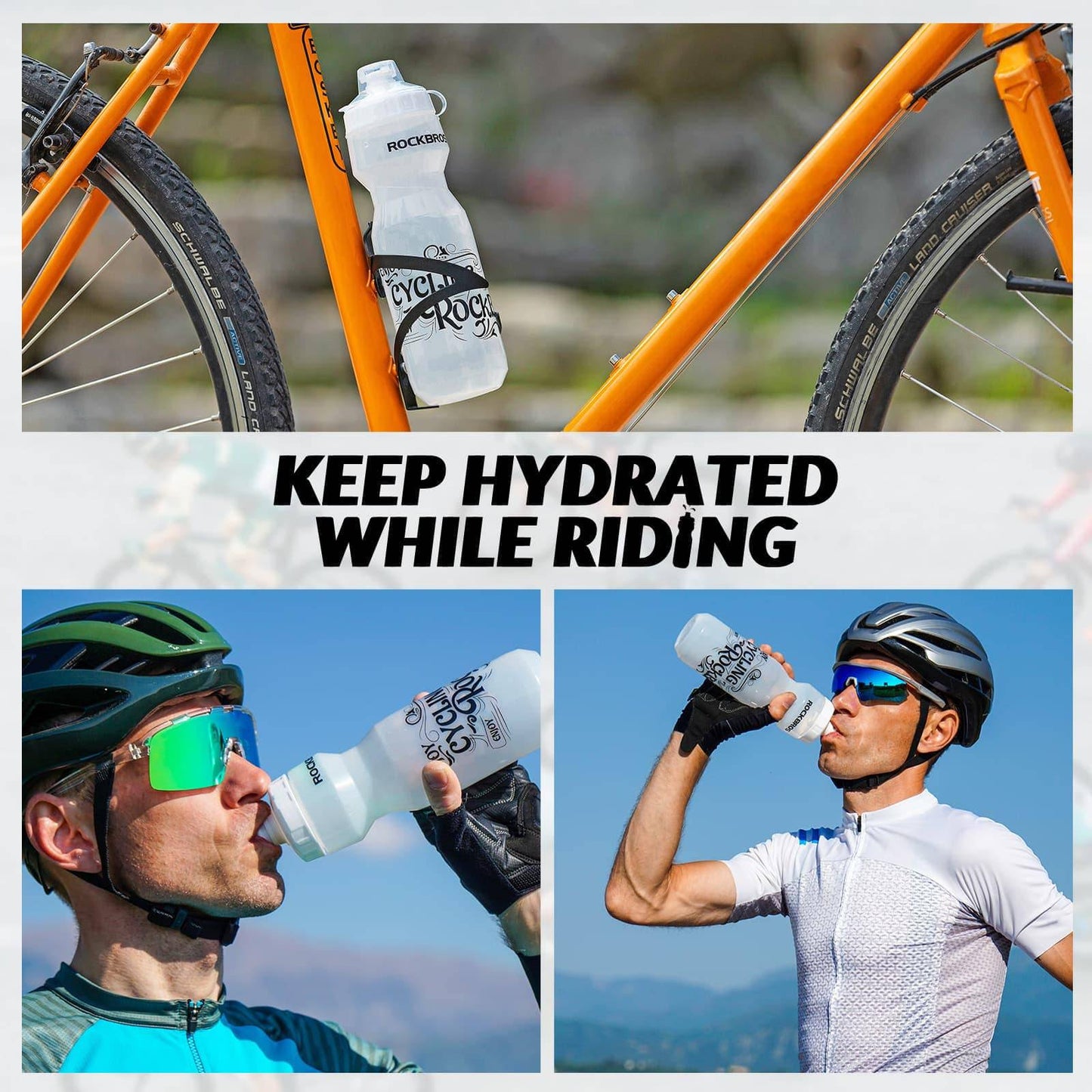 Sportwaterfles 750 ml Fietswaterfles BPA-vrij ROCKBROS