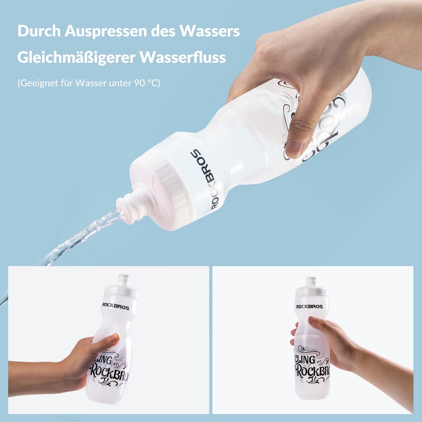 Sportwaterfles 750 ml Fietswaterfles BPA-vrij ROCKBROS