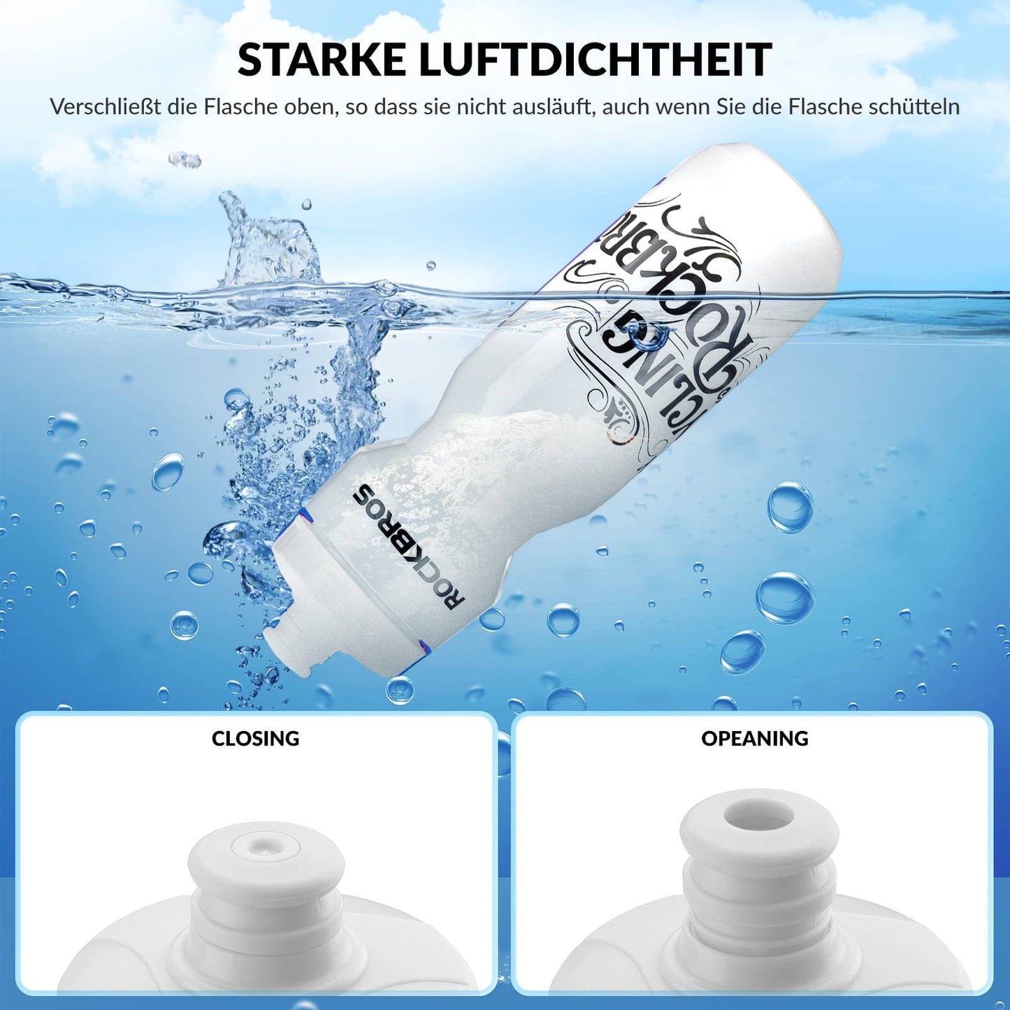 Sportwaterfles 750 ml Fietswaterfles BPA-vrij ROCKBROS
