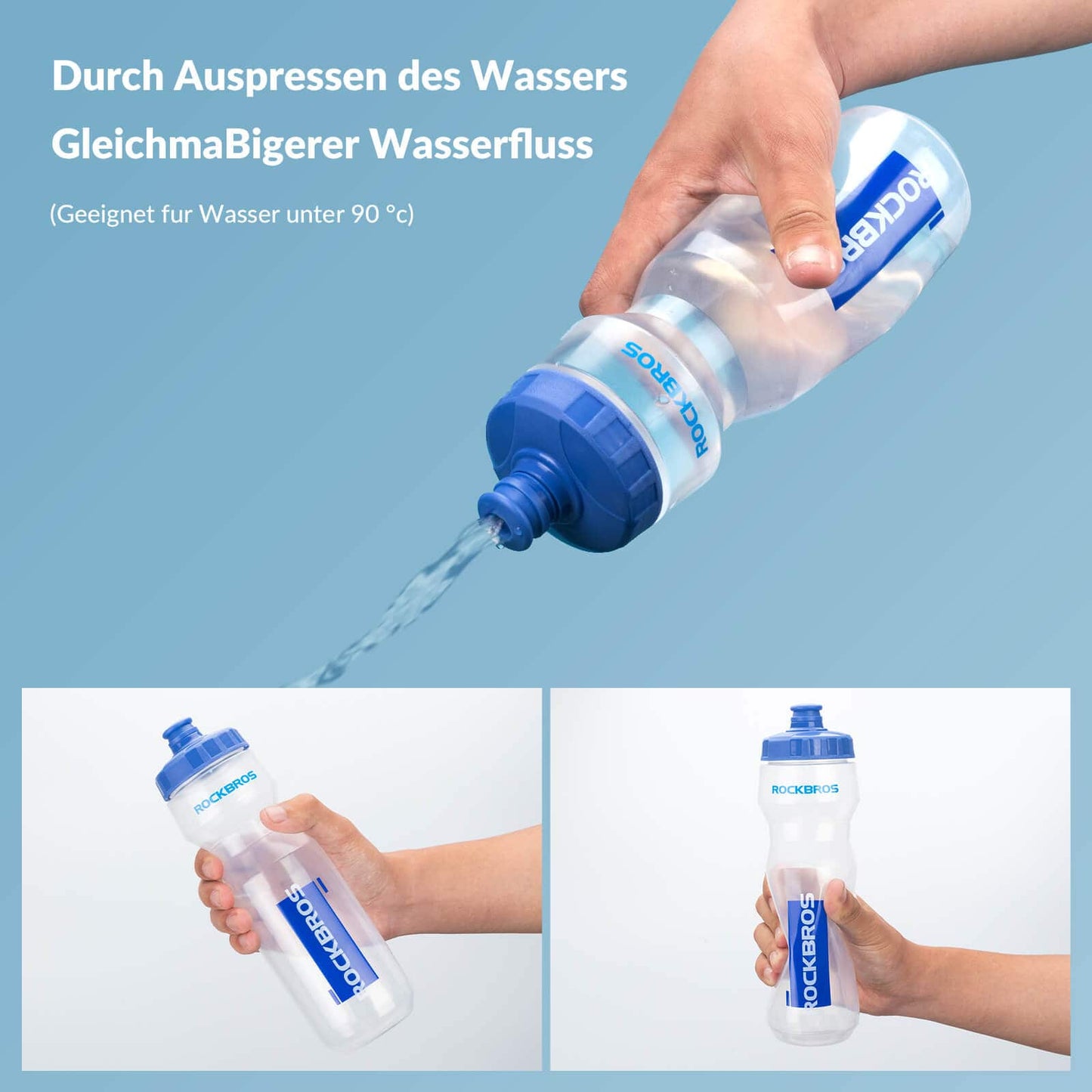 Sportwaterfles 750 ml Fietswaterfles BPA-vrij ROCKBROS