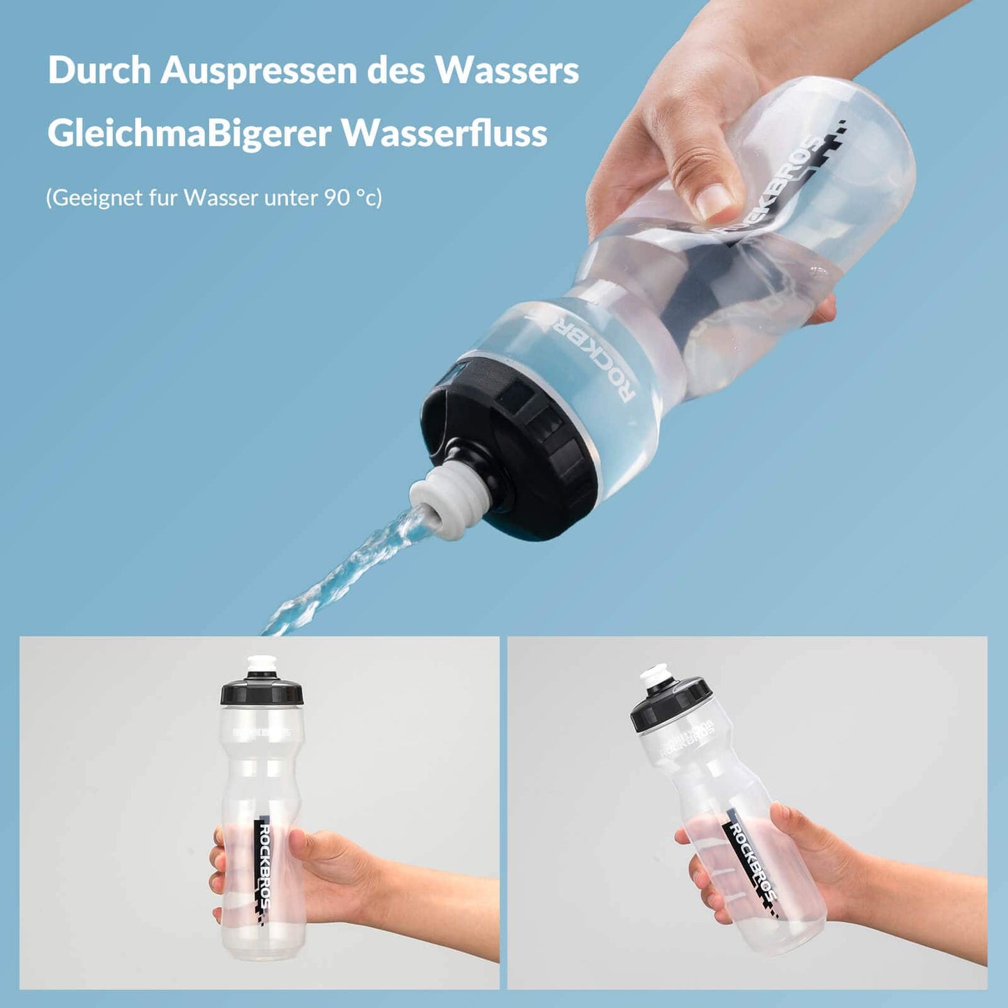 Sportwaterfles 750 ml Fietswaterfles BPA-vrij ROCKBROS
