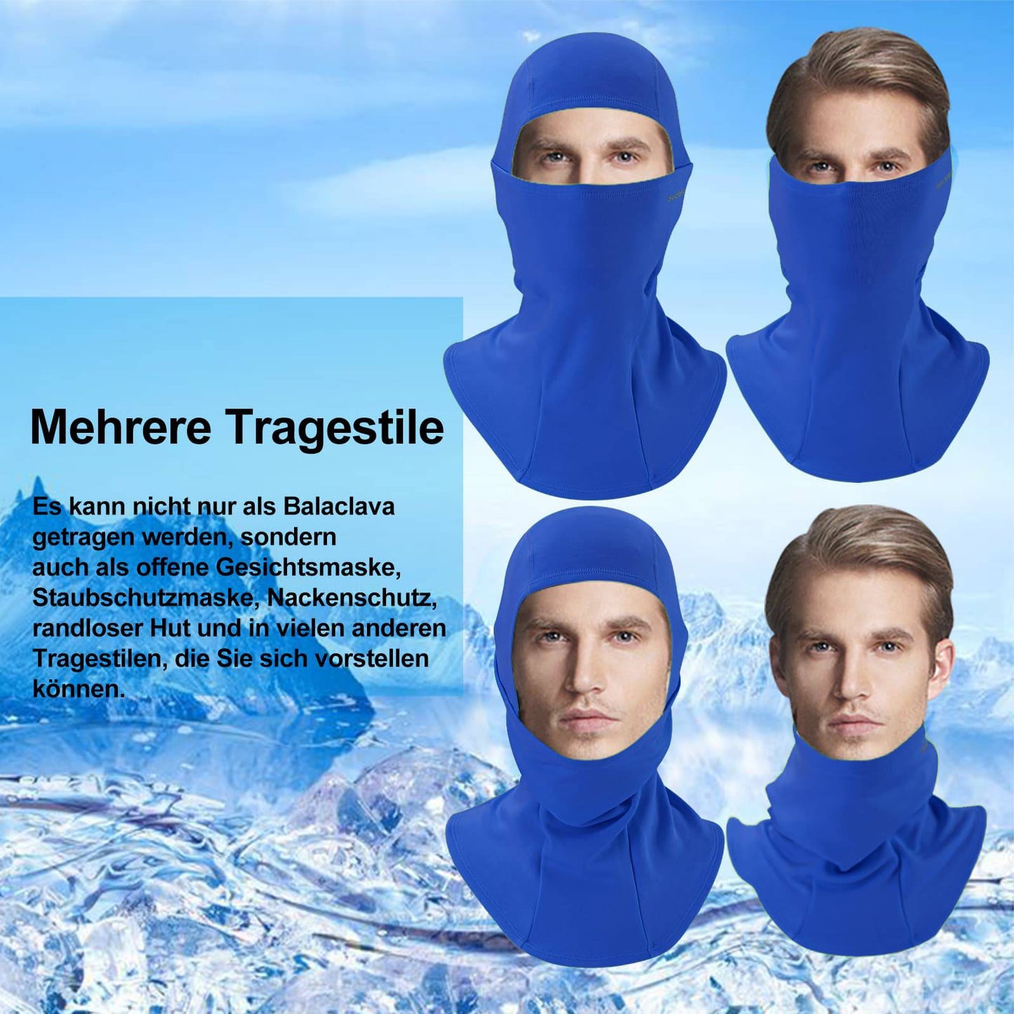 Balaclava 2-pack Herfst/Winter voor buitensporten Unisex ROCKBROS