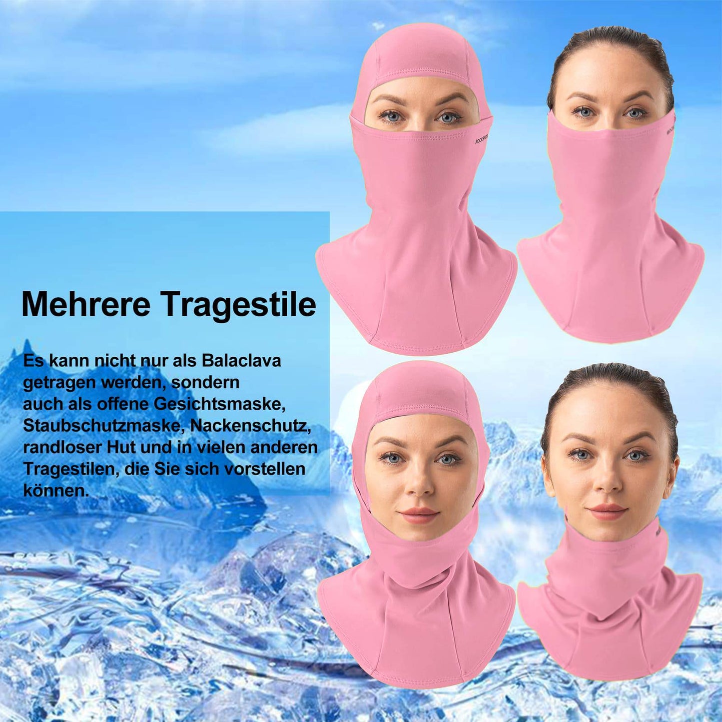 Balaclava 2-pack Herfst/Winter voor buitensporten Unisex ROCKBROS