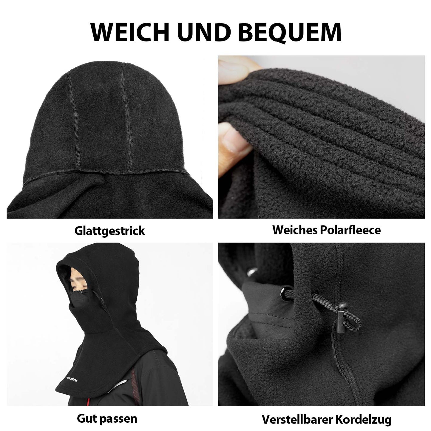 Winterbalaclava, warmer voor buitensporten, ROCKBROS