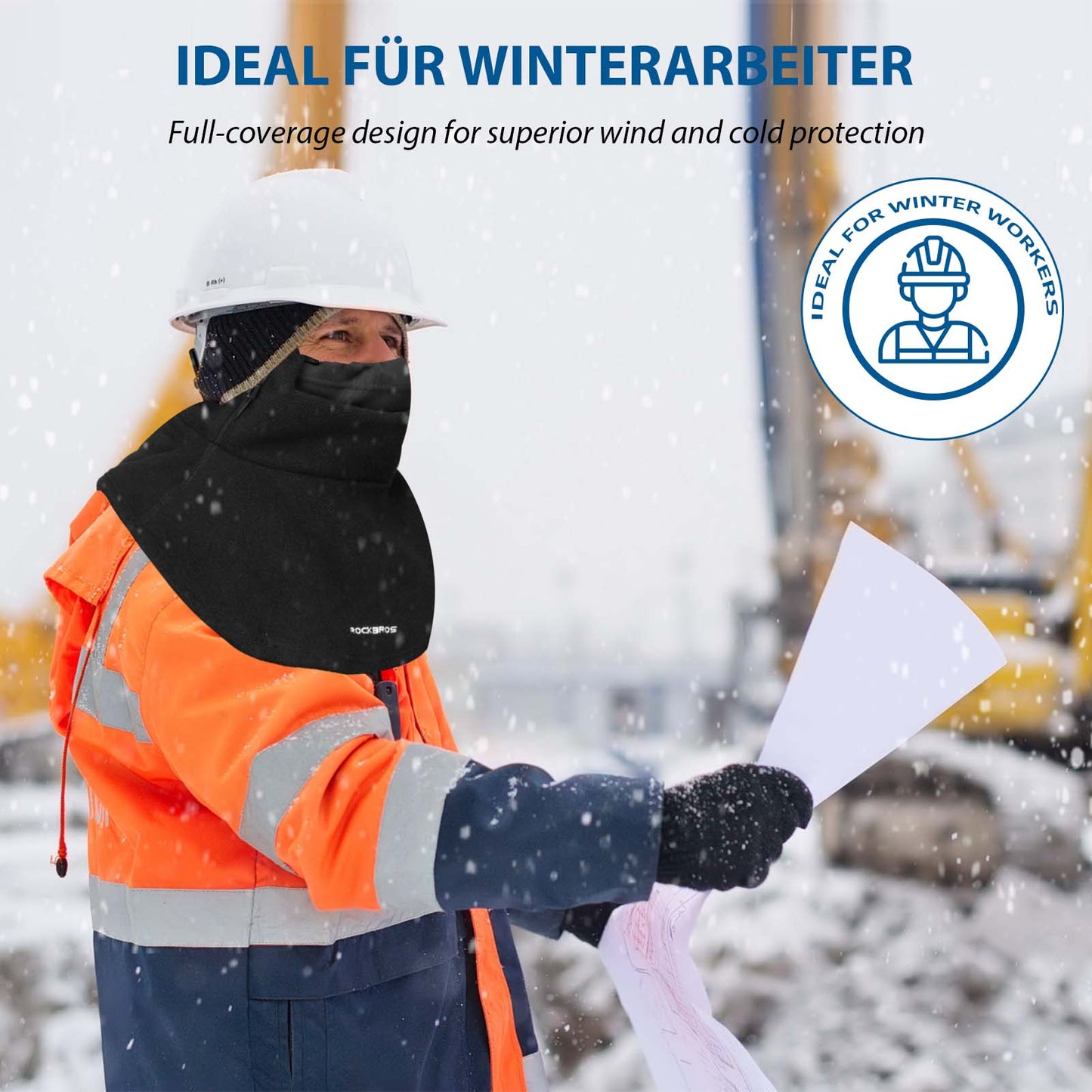 Winterbalaclava, warmer voor buitensporten, ROCKBROS