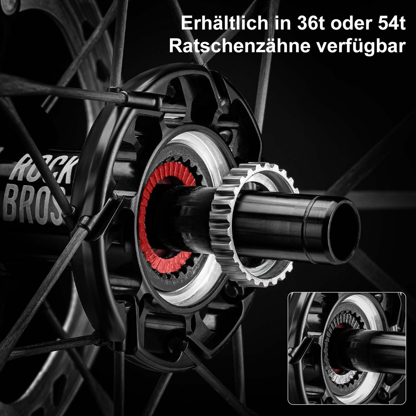 T700 Carbon Wielset 55mm Schijfrem Steekas Wielset voor Racefiets Inclusief Vacu¨¹m Bandenkussens ROCKBROS