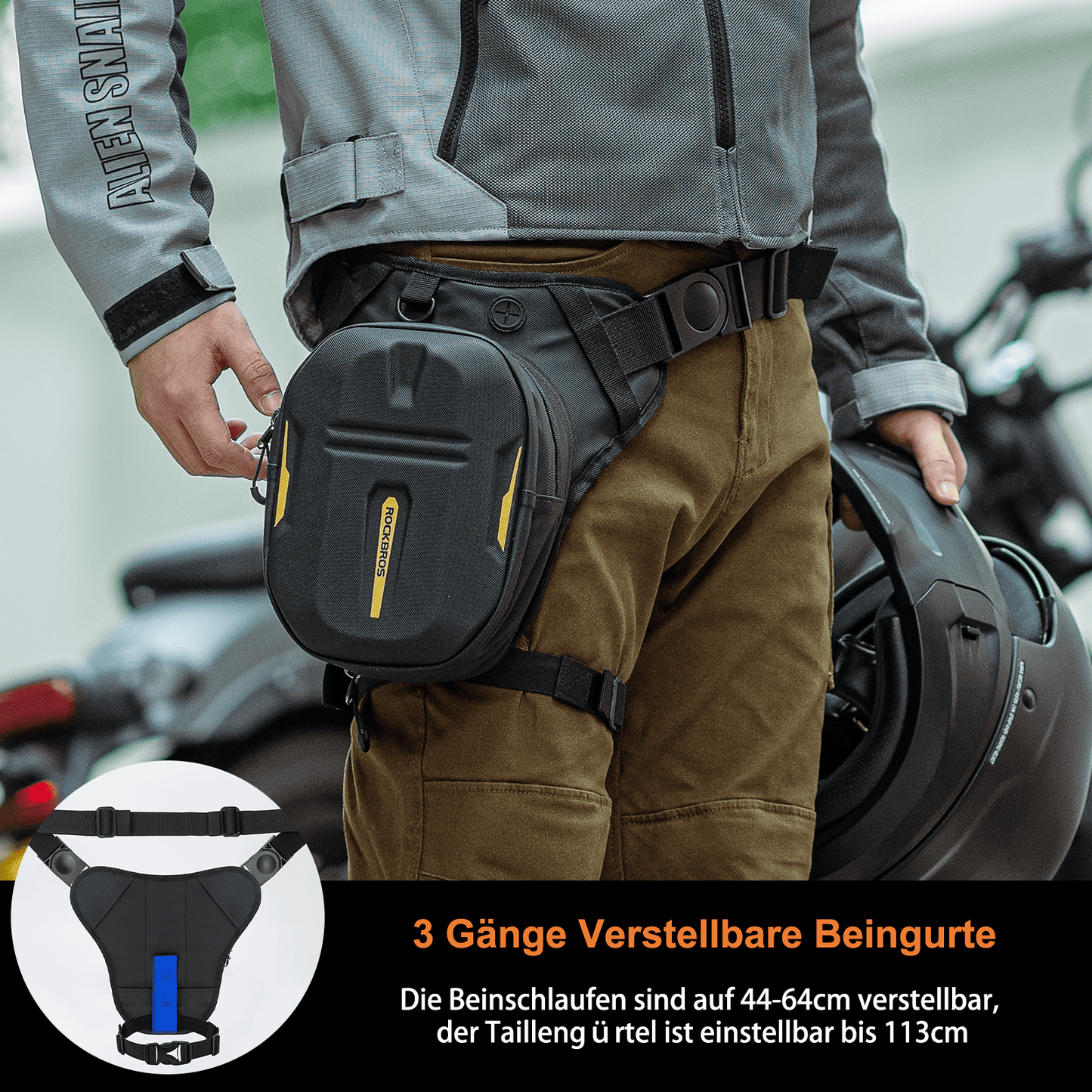 Tanktas met magnetische rugleuning, motorbeentas met schouderriem, ROCKBROS