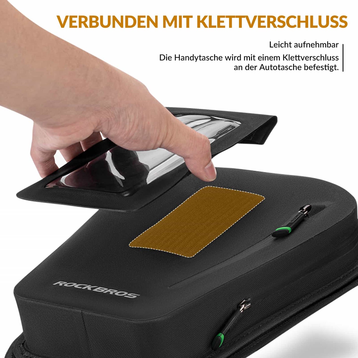 ROCKBROS Motorfiets Tanktas Beentas met Magnetische Zuignap