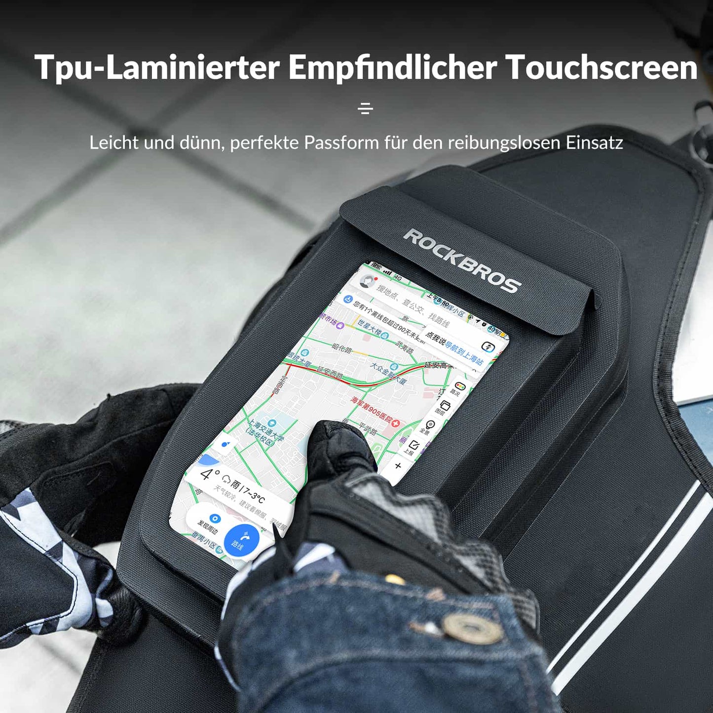 ROCKBROS Motorfiets Tanktas Beentas met Magnetische Zuignap