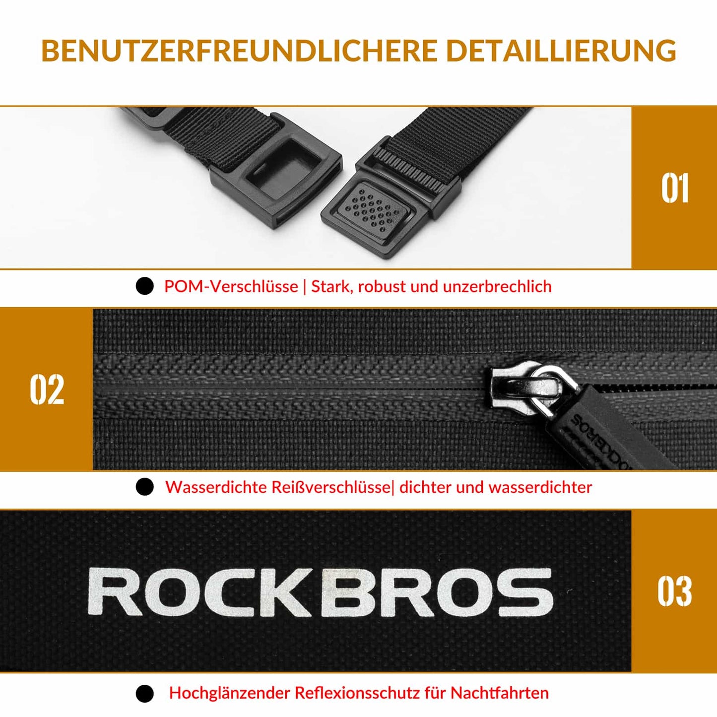 ROCKBROS Motorfiets Tanktas Beentas met Magnetische Zuignap