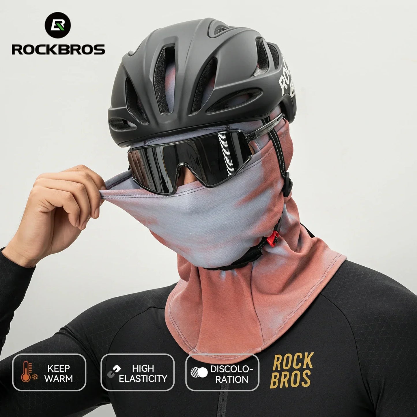 Thermogevoelige winterbalaclava van fleece van ROCKBROS