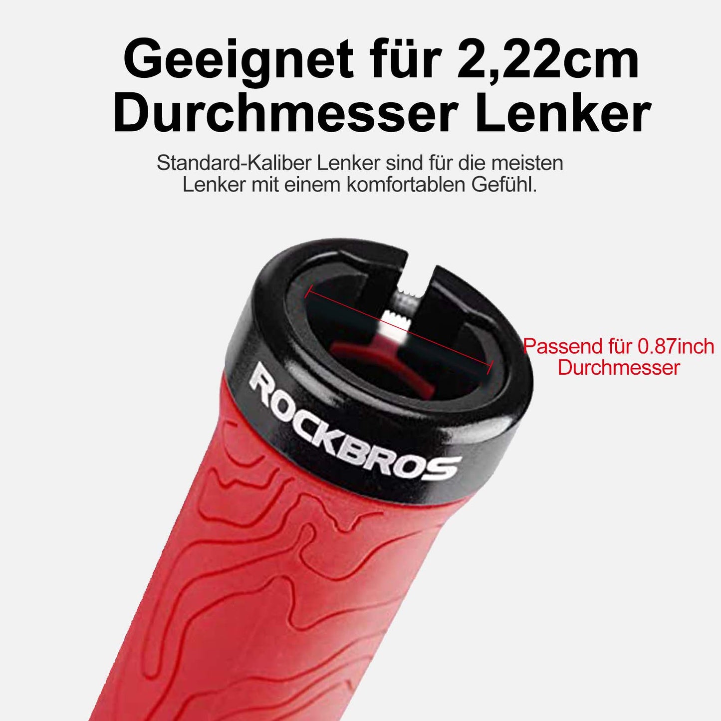 Ultralichte rubberen fietshandvatten met aluminium vergrendelingsmechanisme van ROCKBROS