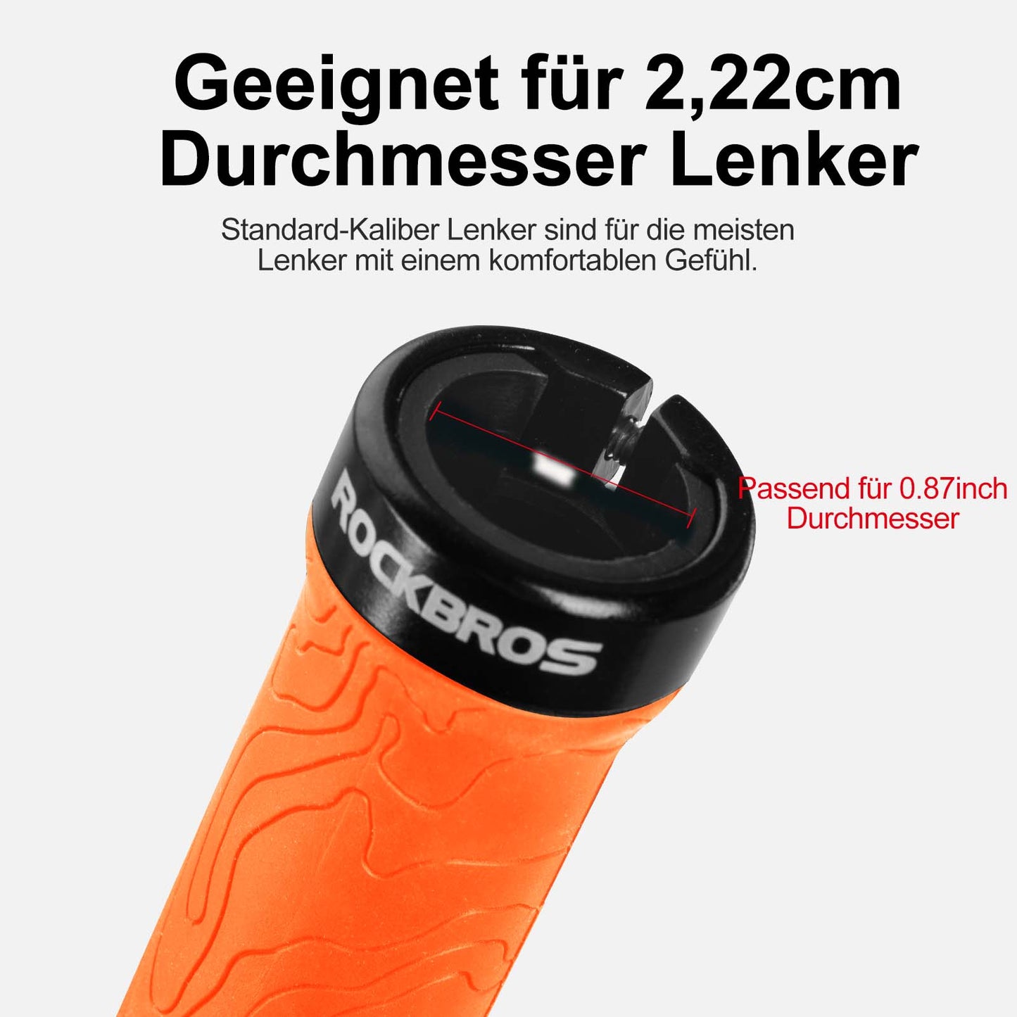 Ultralichte rubberen fietshandvatten met aluminium vergrendelingsmechanisme van ROCKBROS