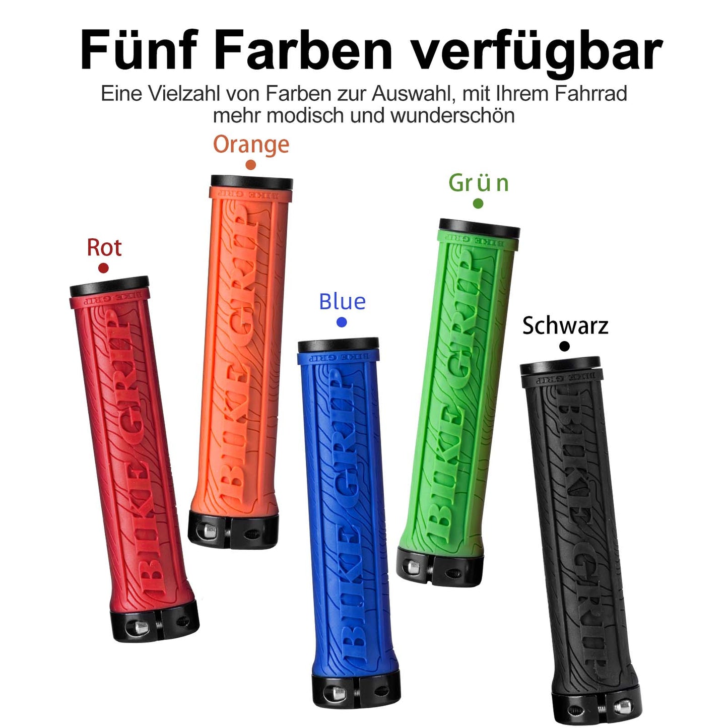 Ultralichte rubberen fietshandvatten met aluminium vergrendelingsmechanisme van ROCKBROS