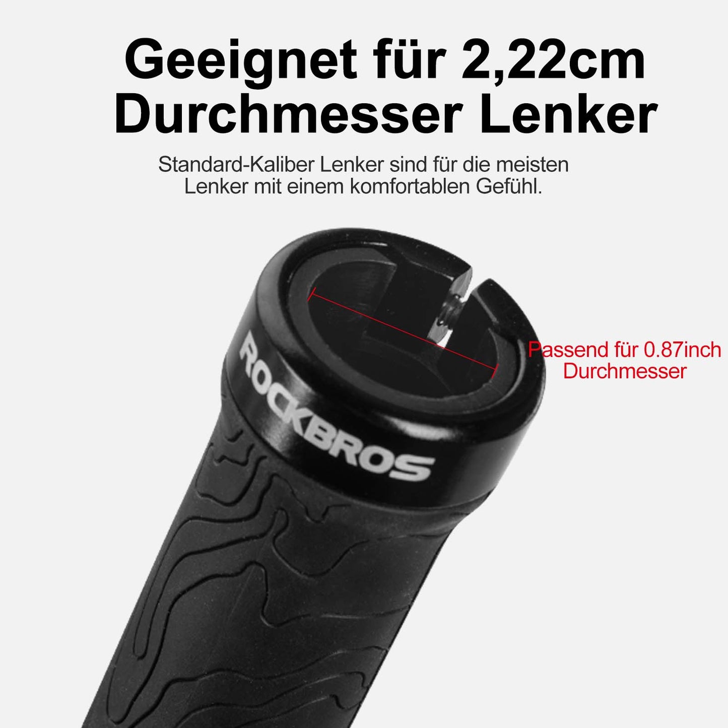 Ultralichte rubberen fietshandvatten met aluminium vergrendelingsmechanisme van ROCKBROS