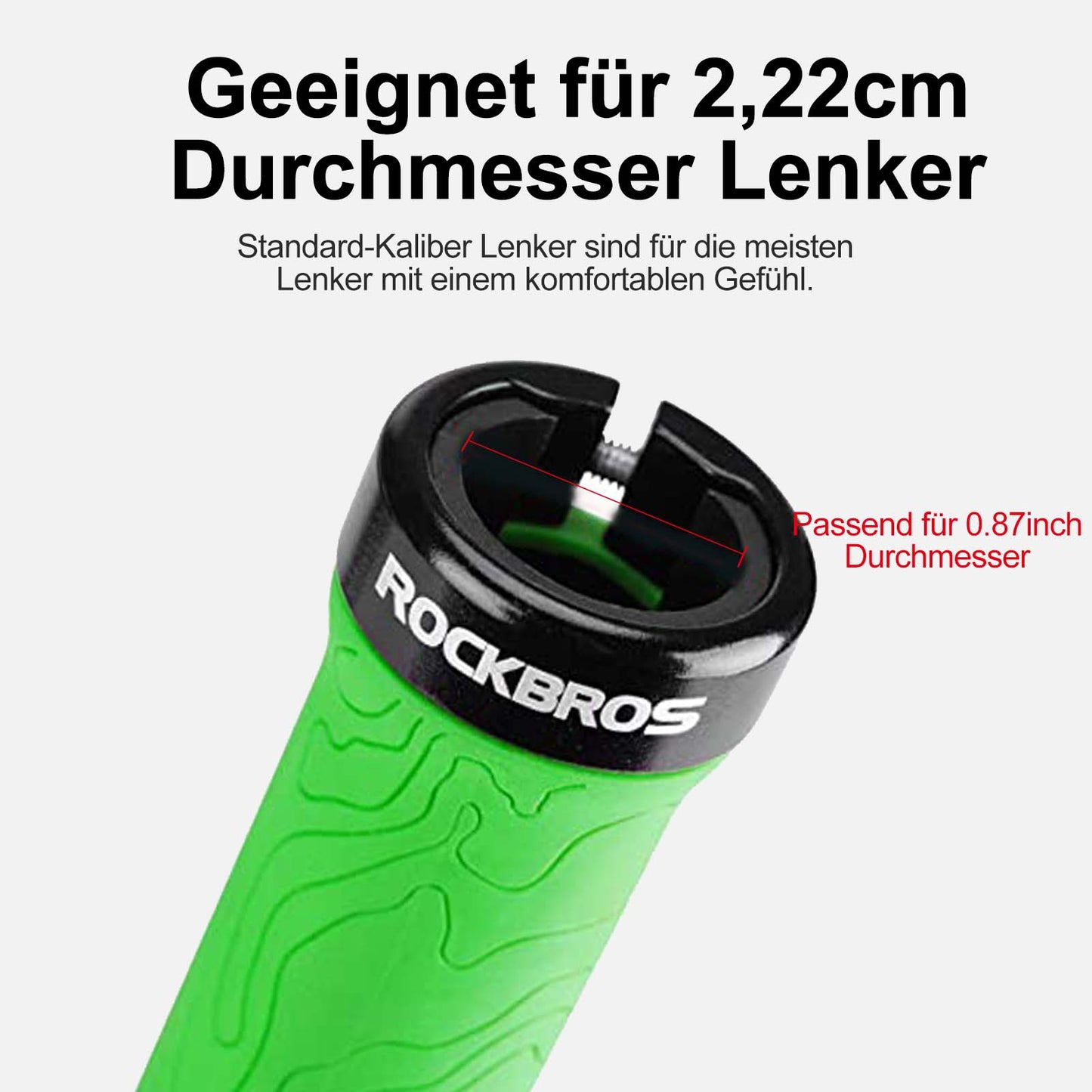Ultralichte rubberen fietshandvatten met aluminium vergrendelingsmechanisme van ROCKBROS