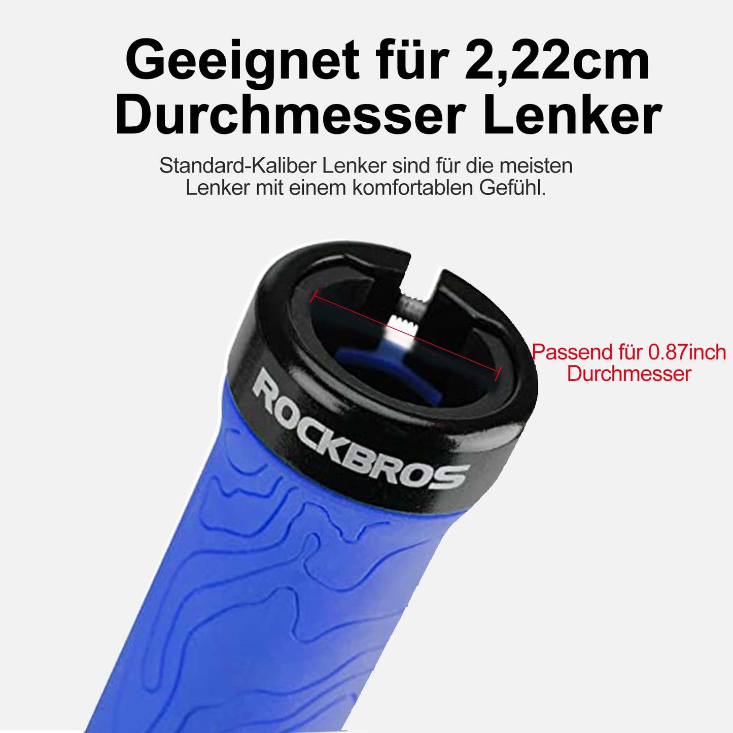 Ultralichte rubberen fietshandvatten met aluminium vergrendelingsmechanisme van ROCKBROS