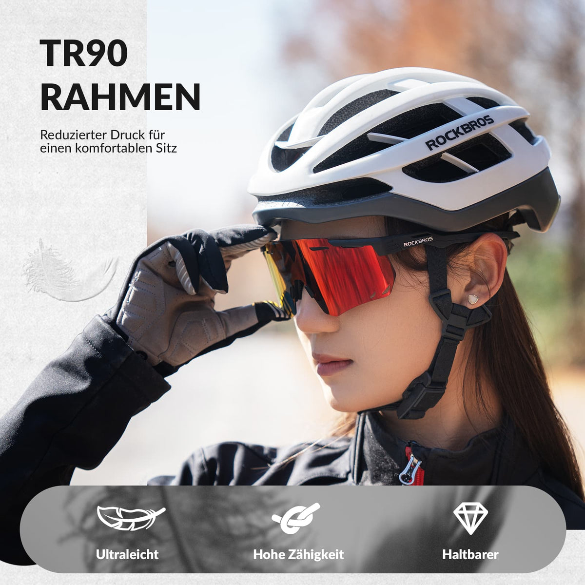 ROCKBROS Ultralichte en Zelftintende Fietsbril (UV400)