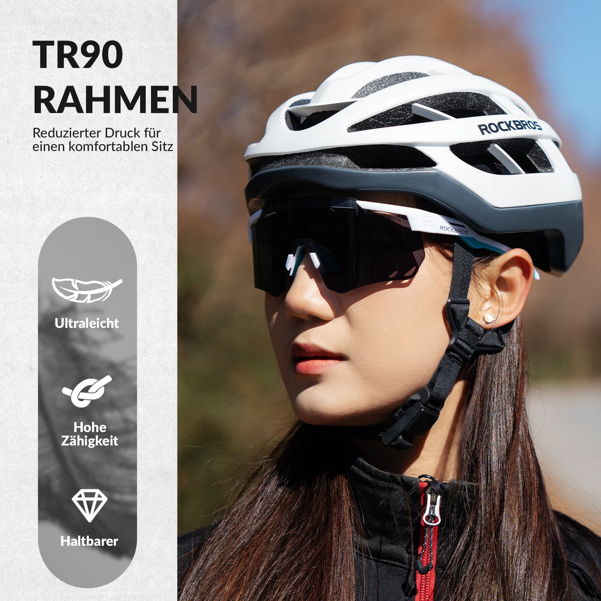 ROCKBROS Ultralichte en Zelftintende Fietsbril (UV400)