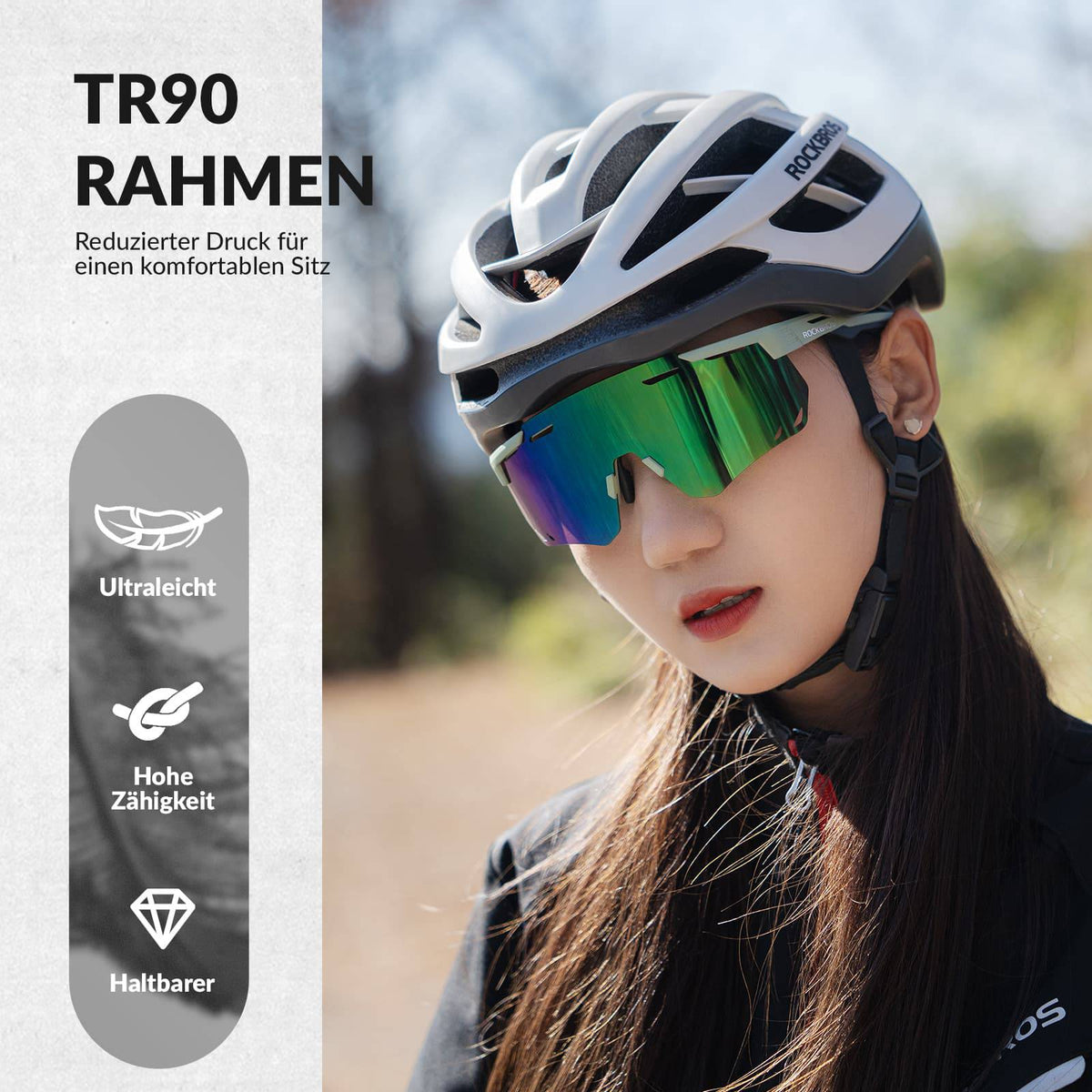ROCKBROS Ultralichte en Zelftintende Fietsbril (UV400)