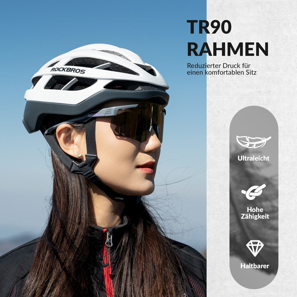 ROCKBROS Ultralichte en Zelftintende Fietsbril (UV400)