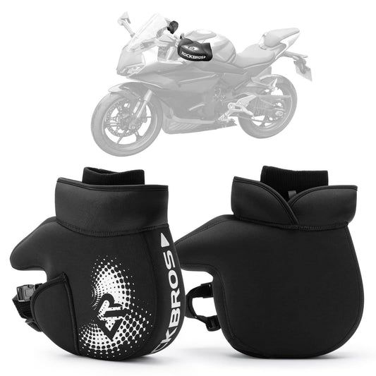 Winterstuurhoezen, winddichte motorhandschoenen, zwart, ROCKBROS