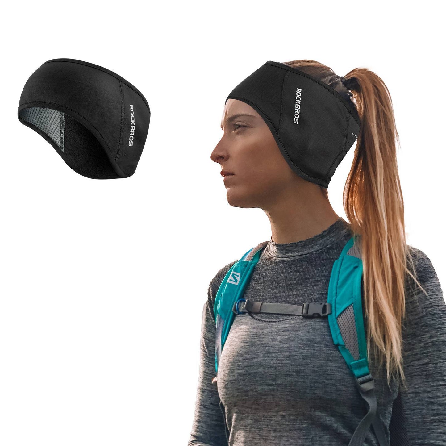 Winterse thermische oorwarmers/hoofdbanden voor fietsen, voor mannen en vrouwen, van ROCKBROS