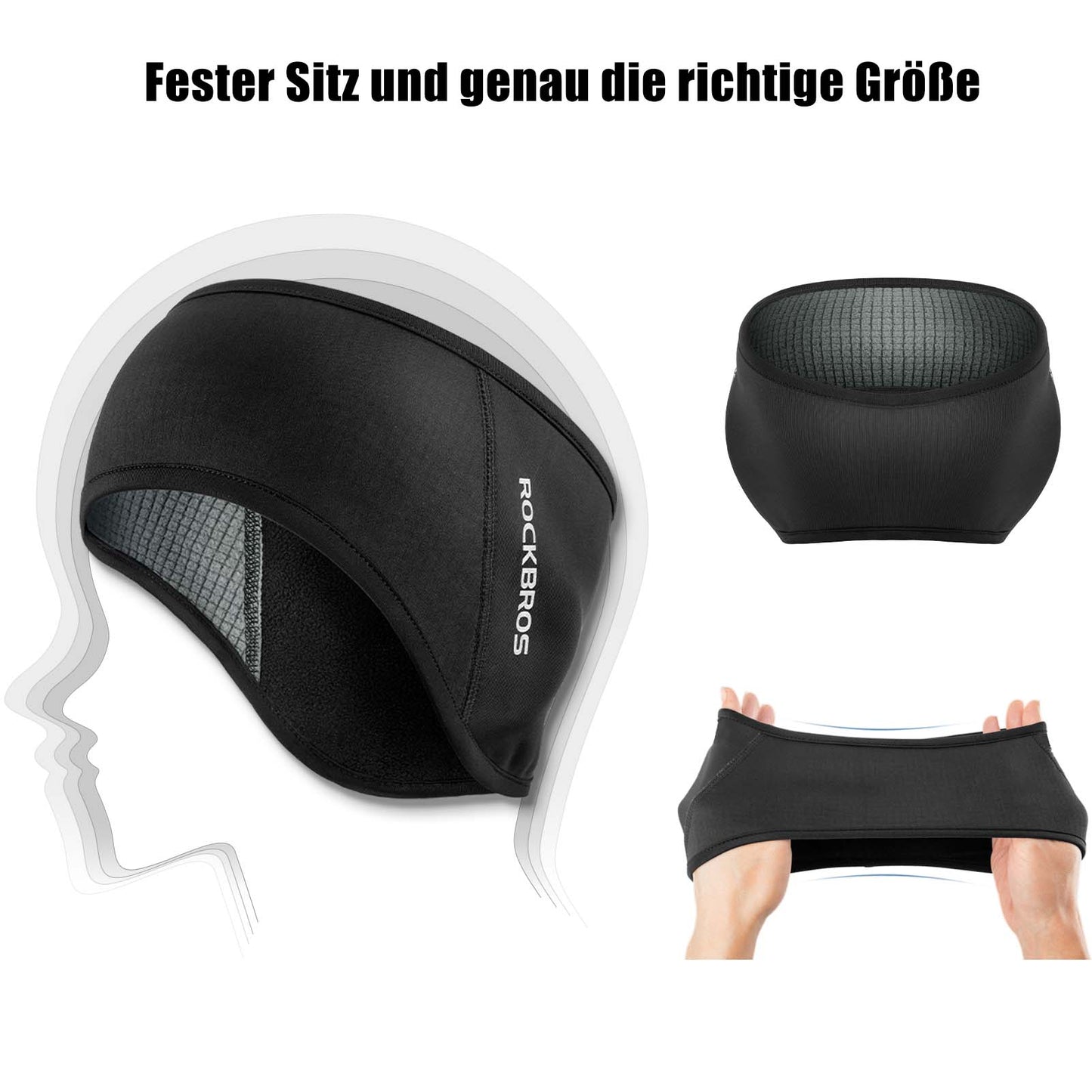 Winterse thermische oorwarmers/hoofdbanden voor fietsen, voor mannen en vrouwen, van ROCKBROS